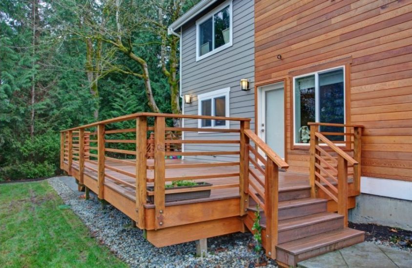 new wood deck built in Dayton, Ohio wood deck built in Dayton, Oh